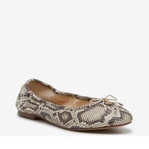 Sam Edelman Felicia Snakeskin Ballet Cottagecore Animal Luxury Chic Comfy Sz 7